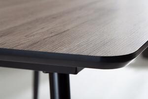 Dizajnový rozťahovací jedálenský stôl Nathalie 120-160 cm prírodný sivý