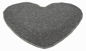 Vopi koberce Kusový koberec Color Shaggy šedý srdca - 120x120 cm