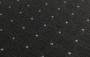 Vopi koberce Kusový koberec Udinese antracit ovál - 80x150 cm