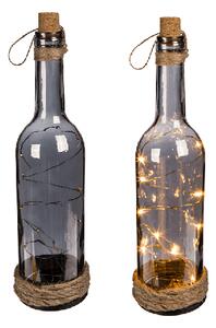 Pronett WY-17413 Sklenená dekoračná fľaša s LED svetlami