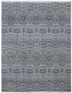 Diamond Carpets koberce Ručne viazaný kusový koberec Diamond DC-EKT L silver / black - 120x170 cm