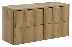 Comad Kúpeľňová skrinka pod doskové umývadlo set Nova Oak I. 120 dub coast evoke