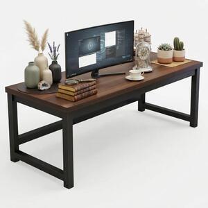 HERNÝ POČÍTAČOVÝ STÔL MODERNÝ TMAVÝ BUK LOFT INDUSTRIAL robustný 120 CM