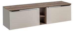 Comad Kúpeľňová skrinka pod doskové umývadlo set Santa Fe Taupe 180 sivohnedá/dub santa fe