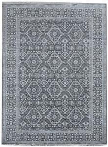Diamond Carpets koberce Ručne viazaný kusový koberec Diamond DC-HALI B Grey / silver - 140x200 cm
