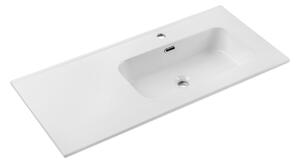 Comad Nábytkové keramické umývadlo s odkladacou plochou GO 2 100CM R DP, 101x46 cm, biela lesklá