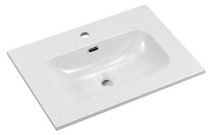 Comad Nábytkové keramické umývadlo FLY WHITE GLOSS UM 60-46 DP, 61x46 cm, biela lesklá