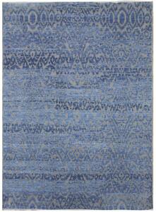 Diamond Carpets koberce Ručne viazaný kusový koberec Diamond DC-EKT 6 Silver / light blue - 245x305 cm