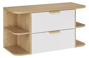Comad Kúpeľňová skrinka pod doskové umývadlo set Aster White 100 biela/dub cremona