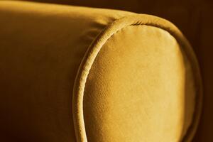 Dizajnová sedačka Adan 225 cm horčicovo-žltý zamat