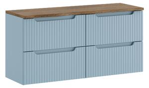 Comad Kúpeľňová skrinka pod umývadlo na dosku set Nova Denim 120 denim/dub cassela