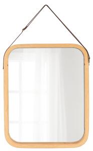 Závesné zrkadlo Jae Beige, bambus