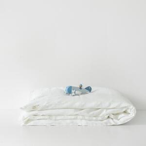 Detské biele ľanové obliečky Linen Tales Nature, 70 x 100 cm