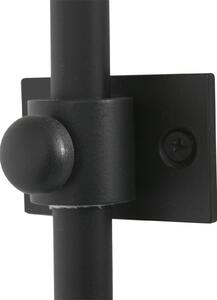 Nástenné svetlo Sparkled Light 4151ZW, čierna/prírodný bambus, E27, Čierna, Obývacia izba / jedáleň, kov, Nástenné svietidlo