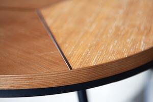 Dizajnový konferenčný stolík Faxon 80 cm imitácia dub