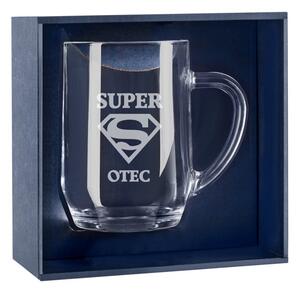 Pieskovaný polliter na pivo Super otec s úpravou