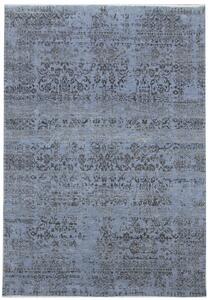 Diamond Carpets koberce Ručne viazaný kusový koberec Diamond DC-JK 1 Jeans blue / black - 120x170 cm