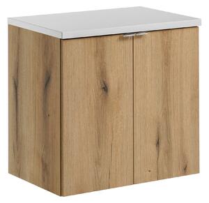 Comad Kúpeľňová skrinka pod doskové umývadlo Nova Oak 60 dub coast evoke/biela