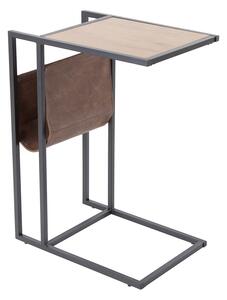 Dizajnový stôl na notebook s úložným priestorom Giuliana 48 cm imitácia dub