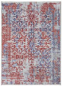 Diamond Carpets koberce Ručne viazaný kusový koberec Diamond DC-JKM Silver / blue-red - 160x230 cm