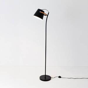 Stojacia lampa ESPERTO, čierna, výška 143 cm, kov, E27, Čierna, Obývacia izba / jedáleň, kov, Stojaca lampa