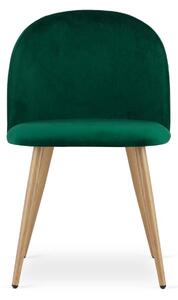 Zamatová stolička Berg zelená