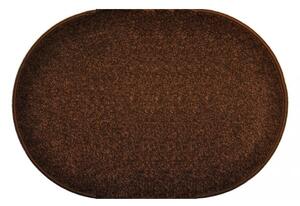 Vopi koberce Kusový hnedý koberec Eton ovál - 120x170 cm