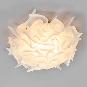 Slamp Veli - dizajnová stropná lampa, 53cm/opálová, Biela / opálová, Obývacia izba / jedáleň, Plast, Dizajn, Závesné svietidlo