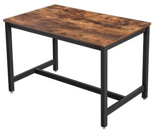 Jedálenský stôl HERRY čierna/hnedá