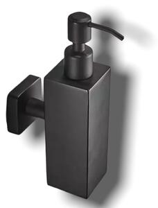 Moderný matný čierny dávkovač na mydlo 2 modely Blackie<span> - </span>Nástenný - Nástenný