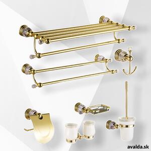 Set Luxuria Crystal Zlatá - 10 modelov<span> - </span>Držiak na zubné kefky - Držiak na zubné kefky