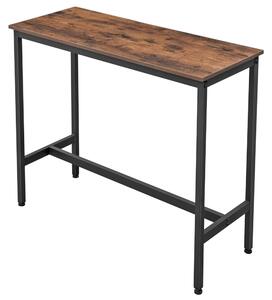 Barový stôl LEKSA I čierna/hnedá