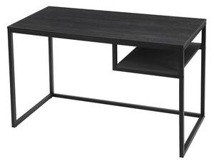 VASAGLE Písací stôl industriálny čierny 120 x 60 cm