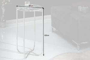 Dizajnový odkladací stolík Tristen I 35 cm mramor sivý