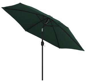 Slnečník zelený, 3m, oceľová tyč