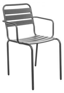 NABBI Vittorio záhradná stolička sivá