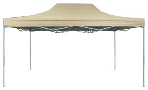 Skladací záhradný stan 3x4,5 m, krémovo biely