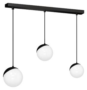 Závesné svietidlo Sfera, 3x biele sklenené tienidlo, b