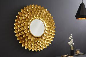 Dizajnové nástenné zrkadlo Lanesia 90 cm zlaté