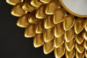 Dizajnové nástenné zrkadlo Lanesia 90 cm zlaté