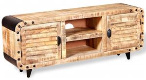 TV stolík zo surového mangového dreva, 120x30x50 cm