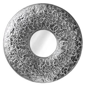 Dizajnové nástenné zrkadlo Latoya 81 cm strieborné