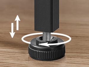 SONGMICS Komoda s LED osvetlením a nabíjacou stanicou Vasagle Mory 98,7 cm hnedá/čierna