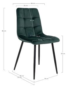 Dizajnová stolička Dominik tmavozelená