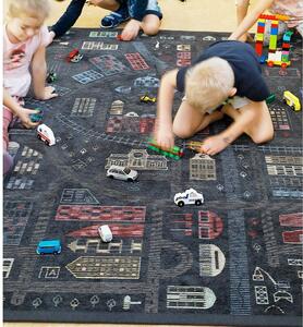 Čierny obojstranný detský koberec Narma Ülejõe, 140 x 200 cm