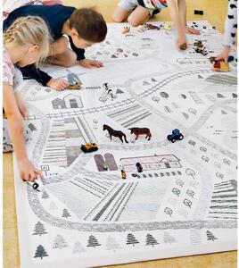 Bílý obojstranný detský koberec Narma Ülejõe, 140 x 200 cm