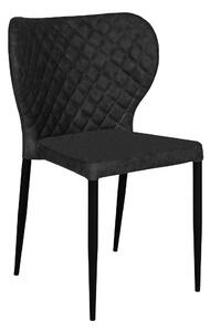 Dizajnová jedálenská stolička Landers čierna