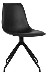 Dizajnová otočná stolička Latasha čierna