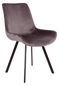 Dizajnová stolička Lanakila sivý zamat - Skladom na SK