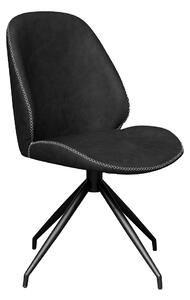 Dizajnová otočná stolička Laqueta čierna